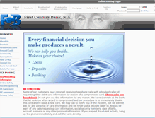 Tablet Screenshot of myfirstcenturybank.com